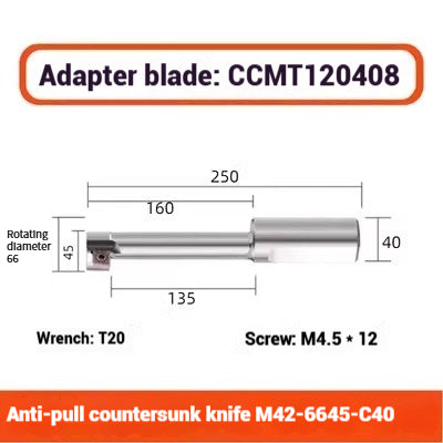 1075-Counterbore Cutter Bar Counterbore Cutter Counterbore Cutter Counterbore Scraper Cutter Counterbore Boring Cutter CNC Counterbore Milling Cutter Bar M16 Shandong Denso Pricision Tools Co.,Ltd.